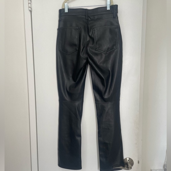 Black High Rise Slim Fit Vegan Leather Pants Gap Factory size 26 / 2 - Picture 6 of 6